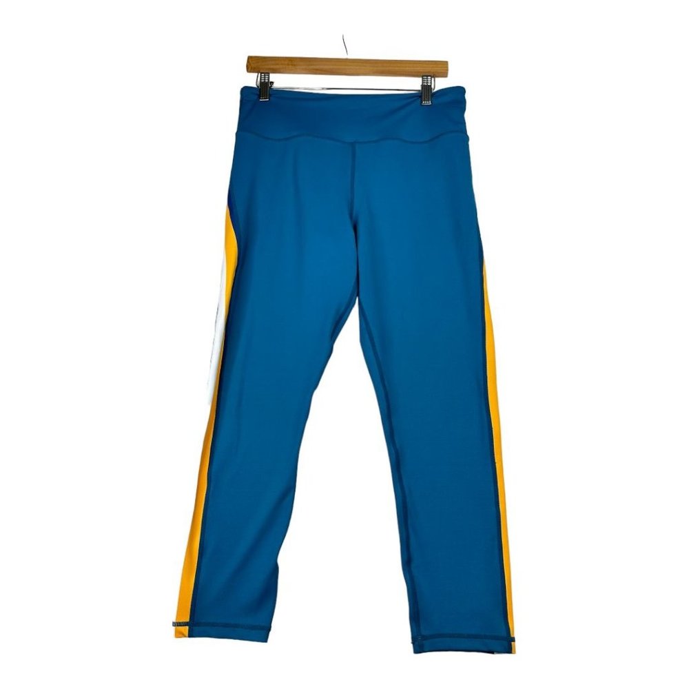 Zyia Active Janis Light n Tight Hi Rise 7/8 Sz 14/16 XL Turquoise/Orange